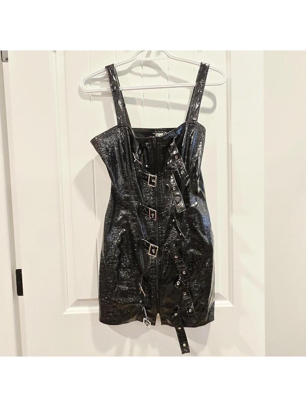 ✨️ Vintage PhazeClothing vinyl/PVC bodycon dress ✨️